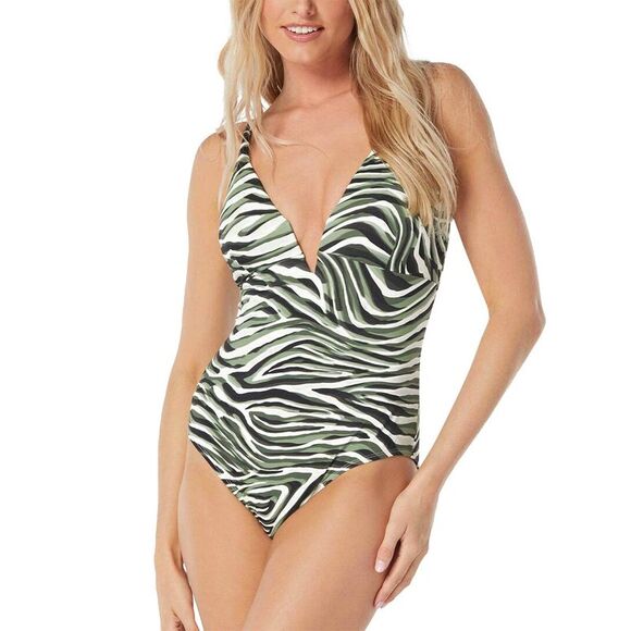 Coco Reef Womens  Astra Plunge Underwire One-Piece Swimsuit - Picture 1 of 3